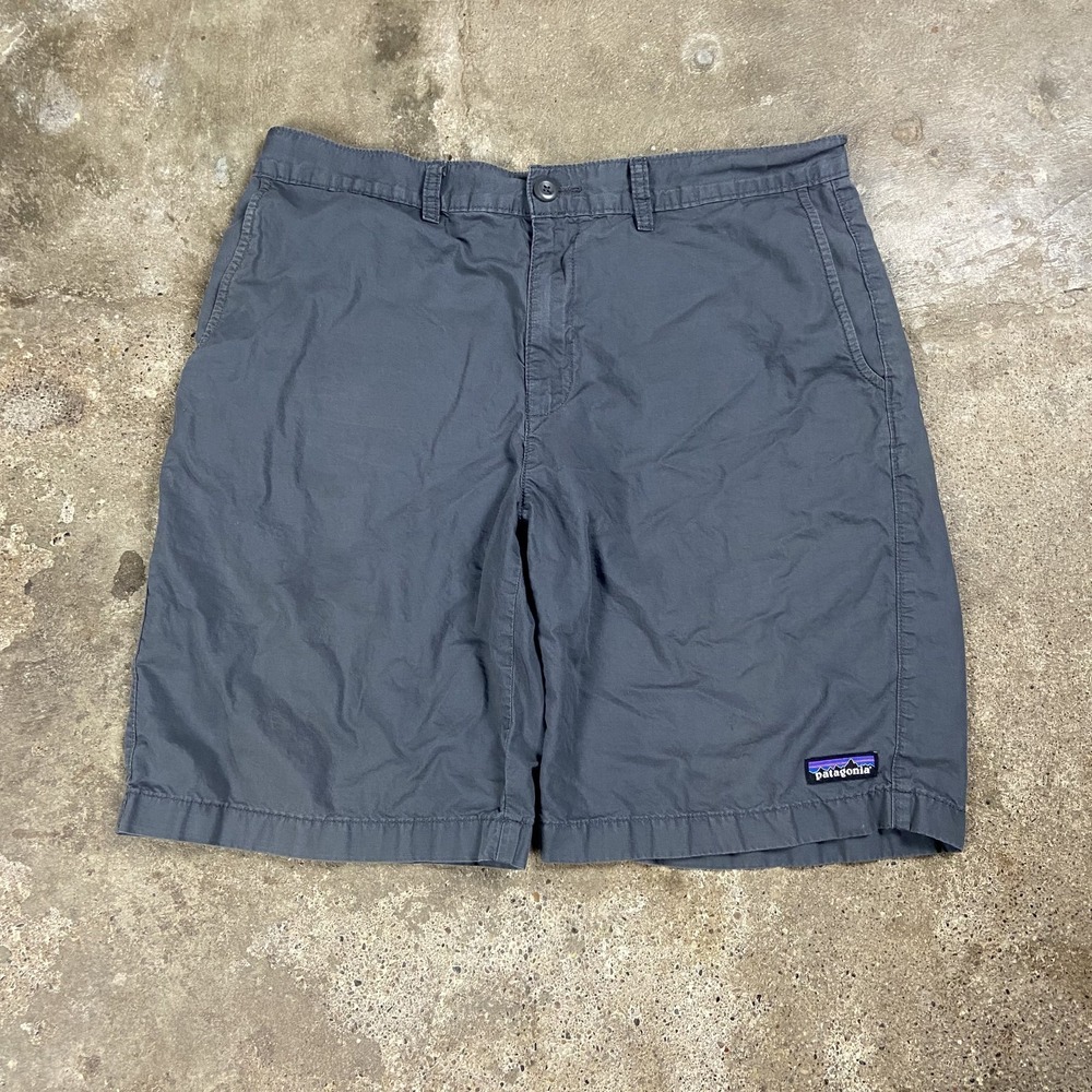 Patagonia All-Wear Organic Cotton Shorts Size 34 Gray Outdoor Hiking Wear